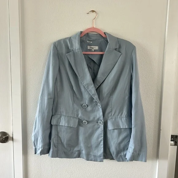 Rosetta Getty x RTR Blue Double Breasted Blazer - Picture 6 of 9